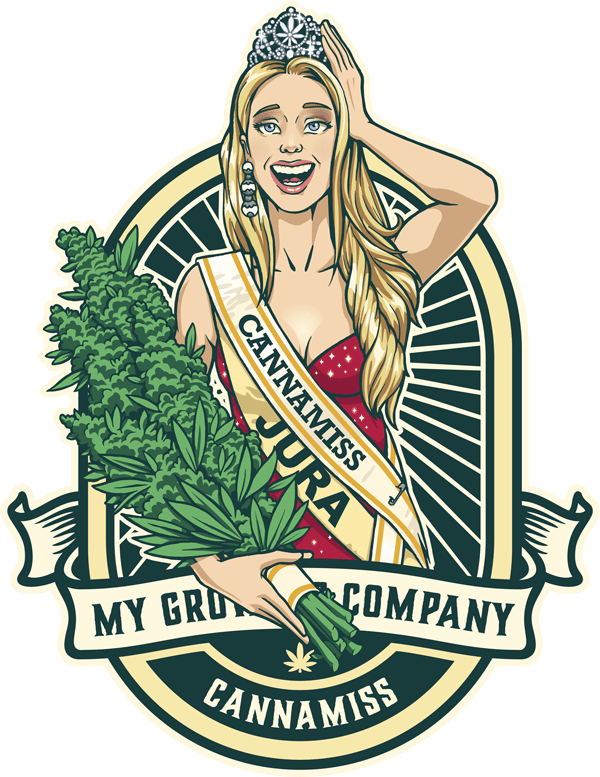 Cannamiss Jura logo fleur de cannabis CBD outdoor my growing company