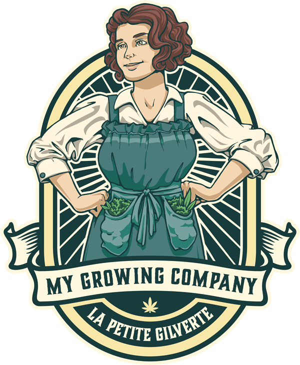 Petite Gilverte logo fleur de cannabis CBD outdoor my growing company