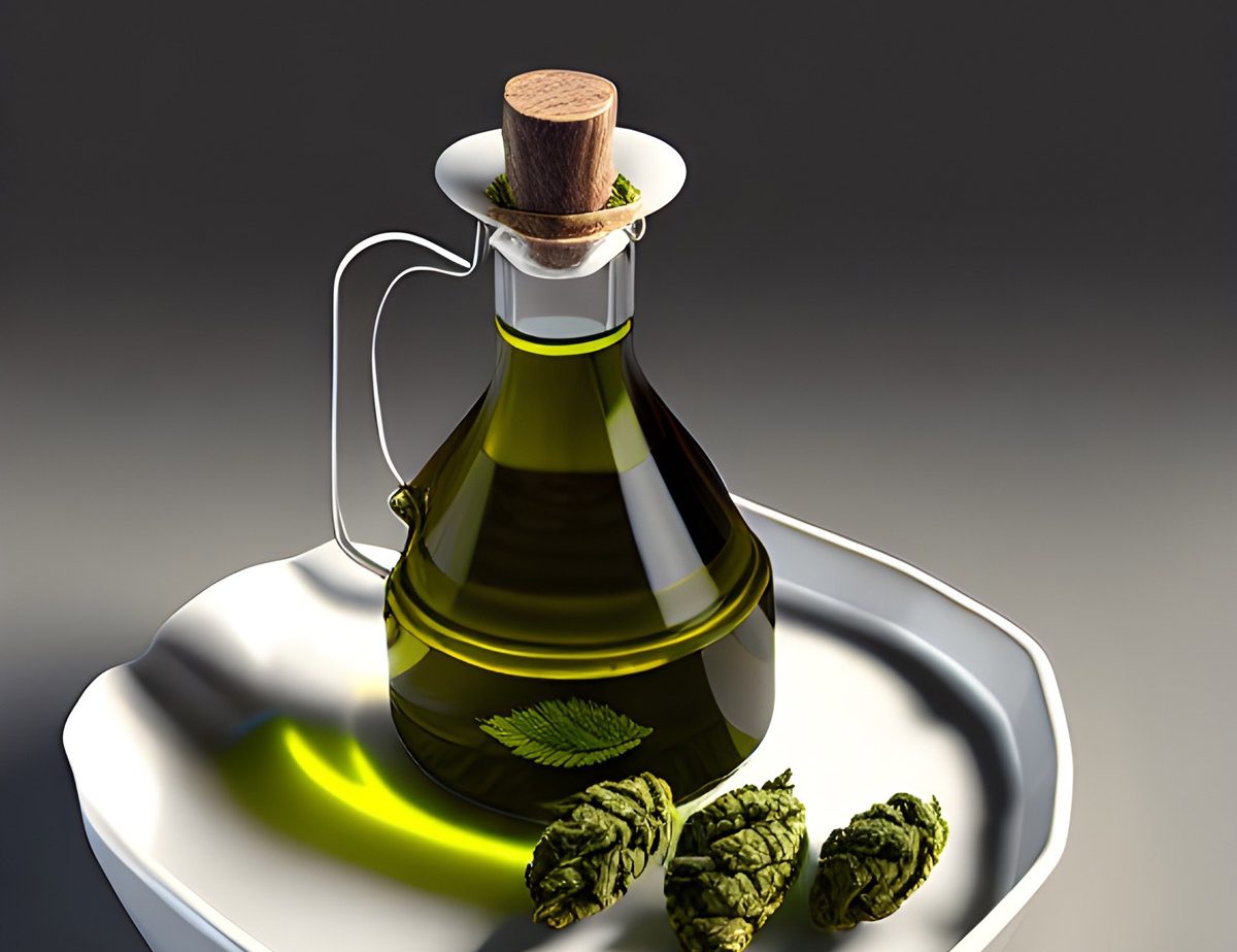 Huile d'olive au cannabis CBD My Growing Company